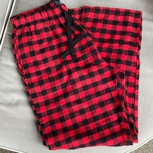 Oak & Rush XL Flannel Black and Red Casual Pajama PJ Holiday pants